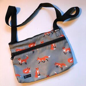 Cute fox H.A.N.D. crossbody handbag, adjustable strap